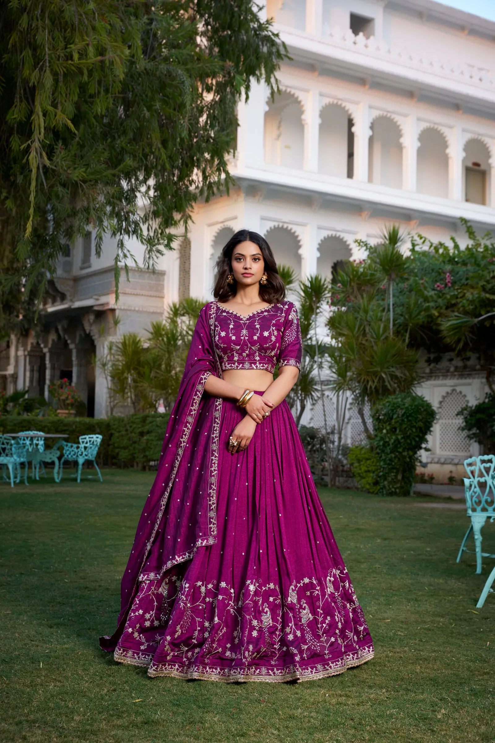 Lehenga Choli Vichitra Silk