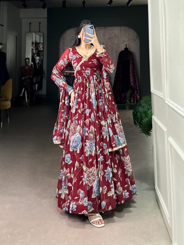 Anarkali Gown Marbel