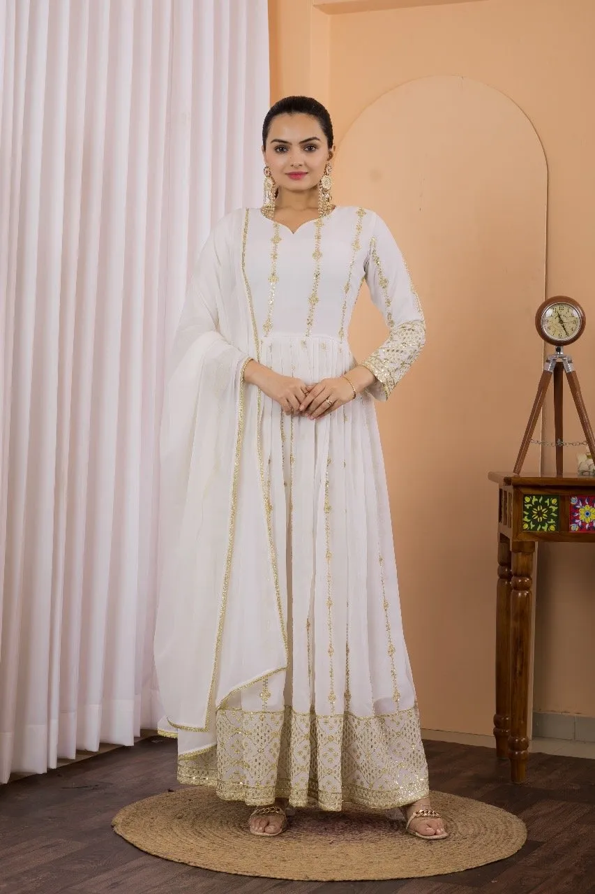 Anarkali Gown Faux Georgette