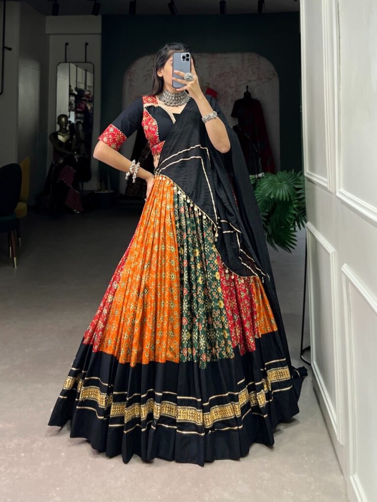 Navratri Lehenga Choli Dola Silk Nd Pure Cotton