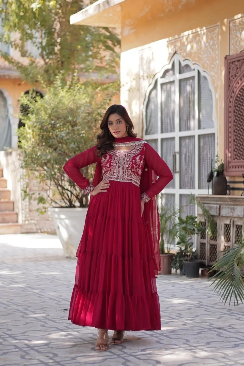 Anarkali Gown Faux Georgette
