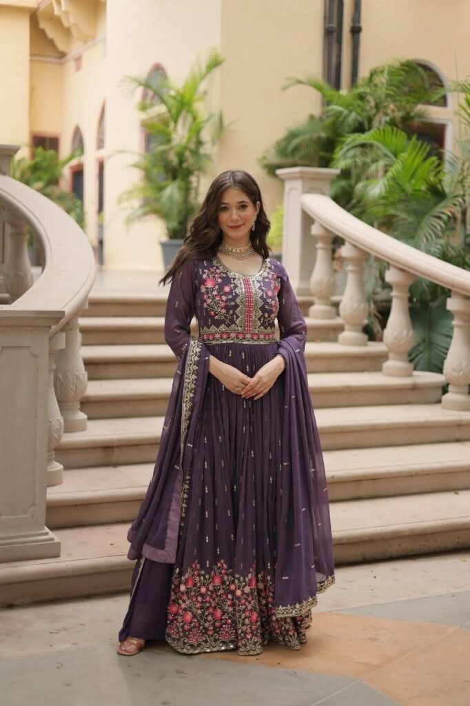 Anarkali Gown Faux Georgette