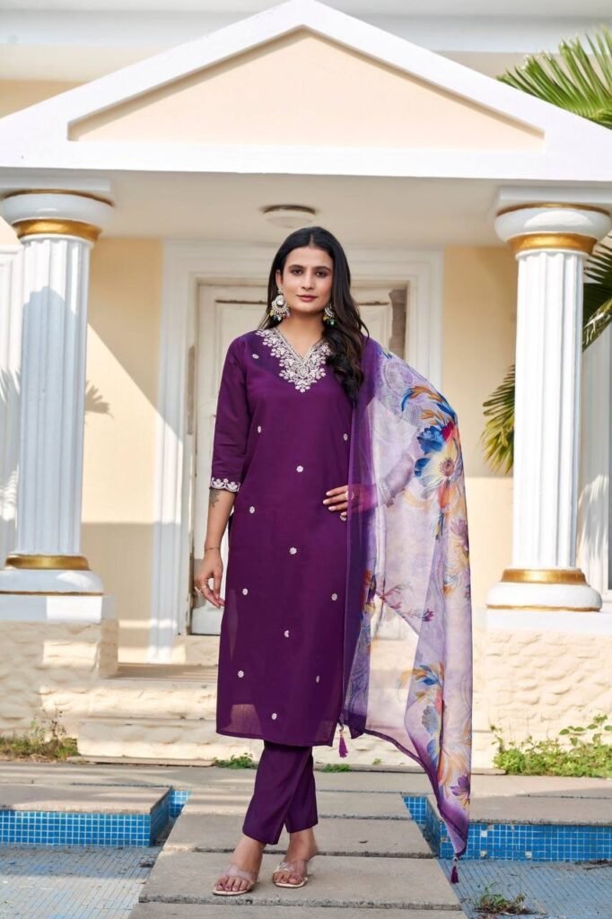 Kurti Pant Roman Silk