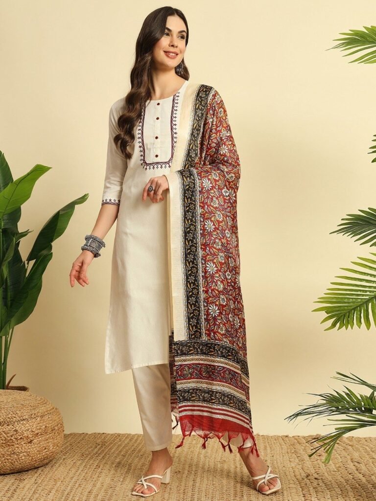 Kurti Pant Set Khadi Cotton