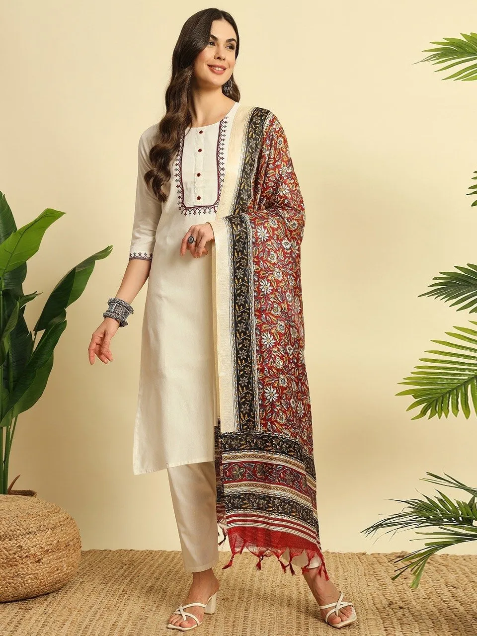 Kurti Pant Set Khadi Cotton