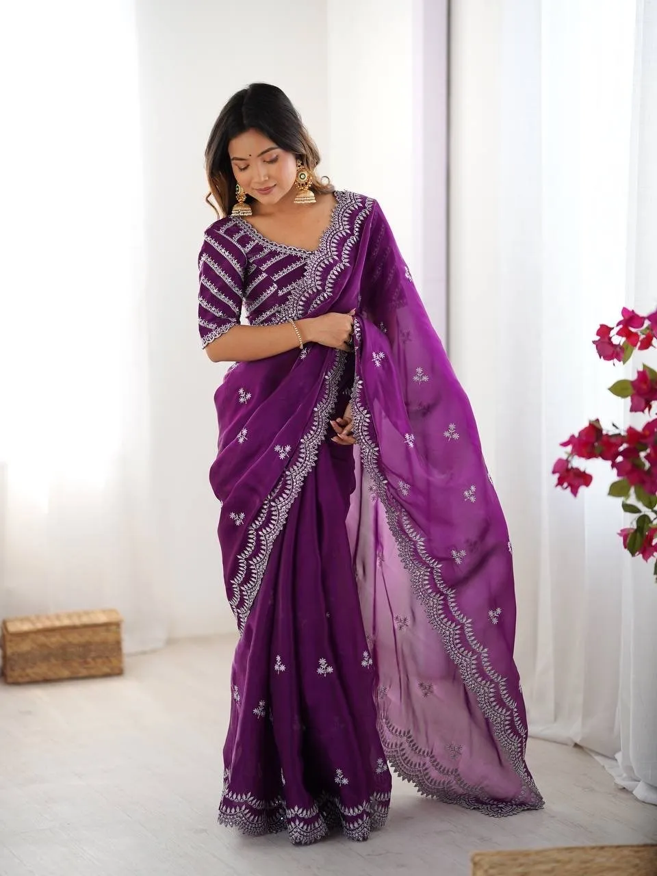Saree Jimmy Chu