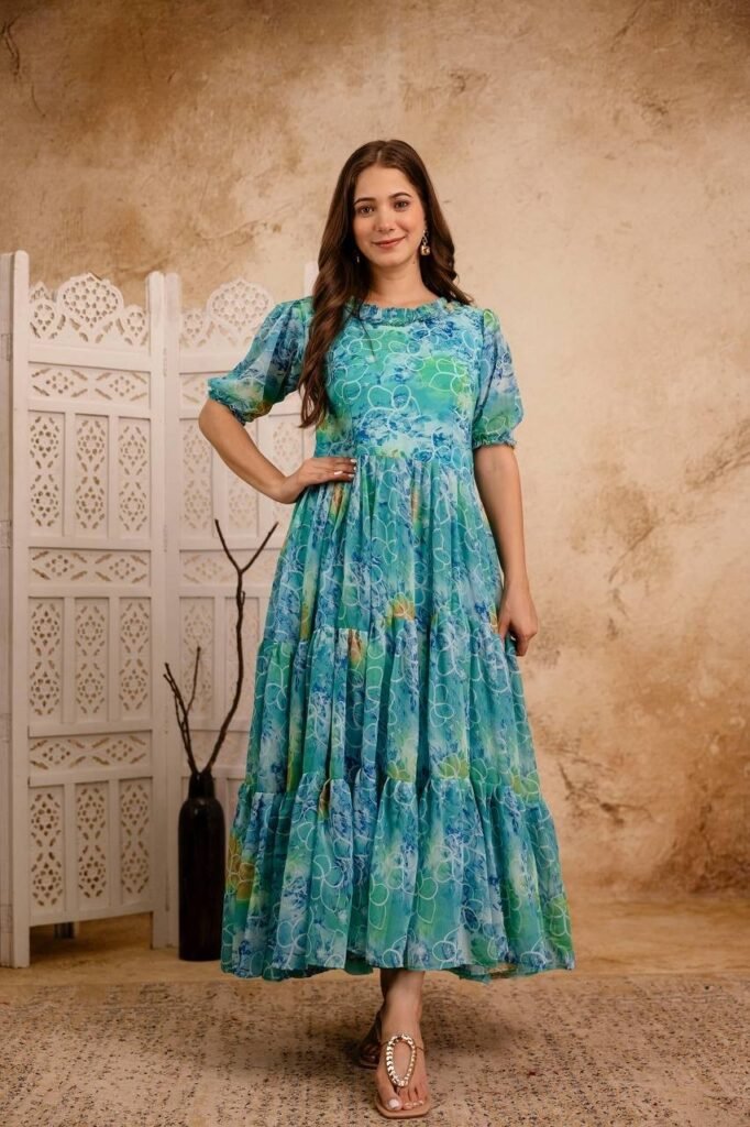 Gown Pure Faux Georgette