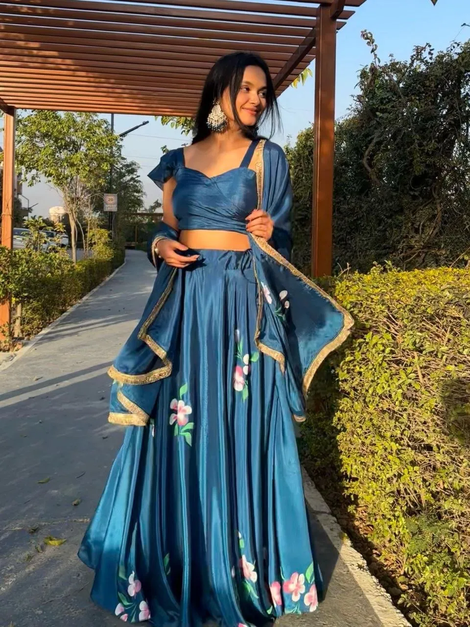 Lehenga Choli Pure Chinon