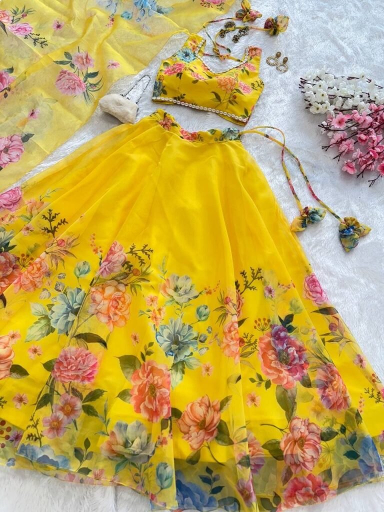 Lehenga Choli Pure Organza Silk