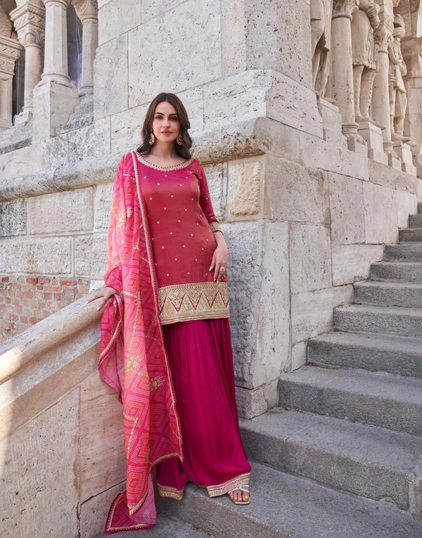 Kurti Plazo Set Simmer Silk