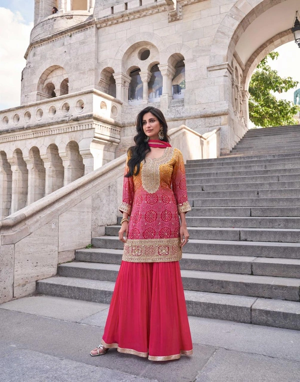 Kurti Plazo Set Chinon