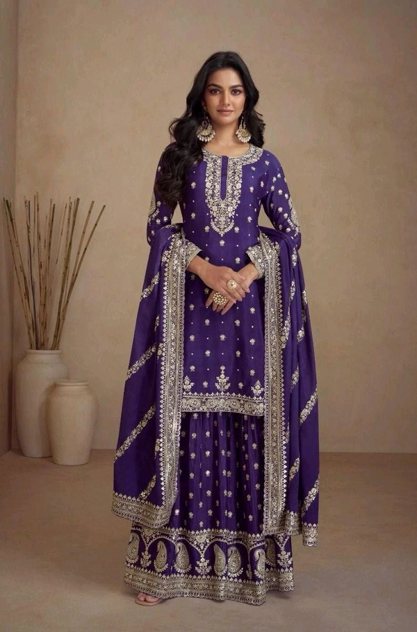 Kurti Plazo Set Chinon