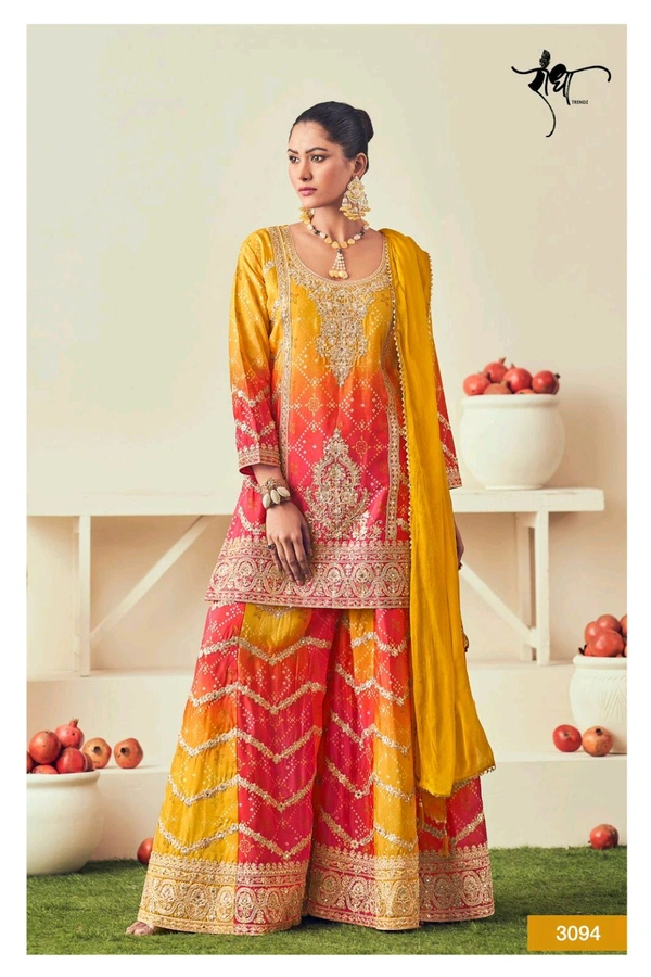 Kurti Plazo Set Chinon