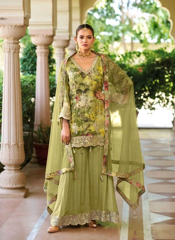 Kurti Plazo Set Chinon