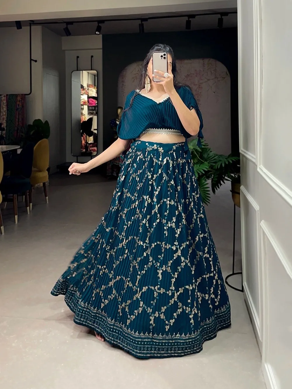 Coord Set Crushed Georgette