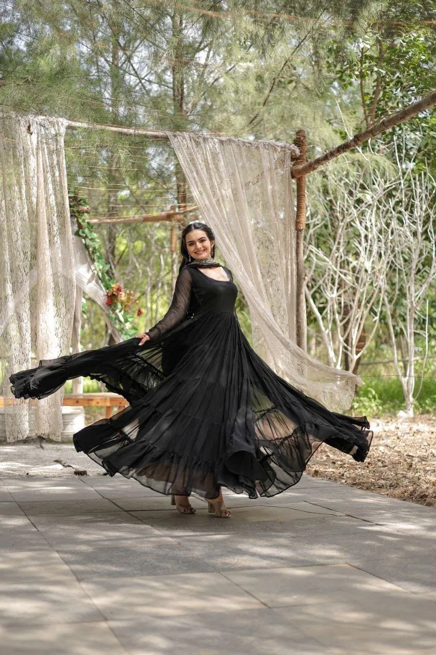 Anarkali Gown Reyon Fabric