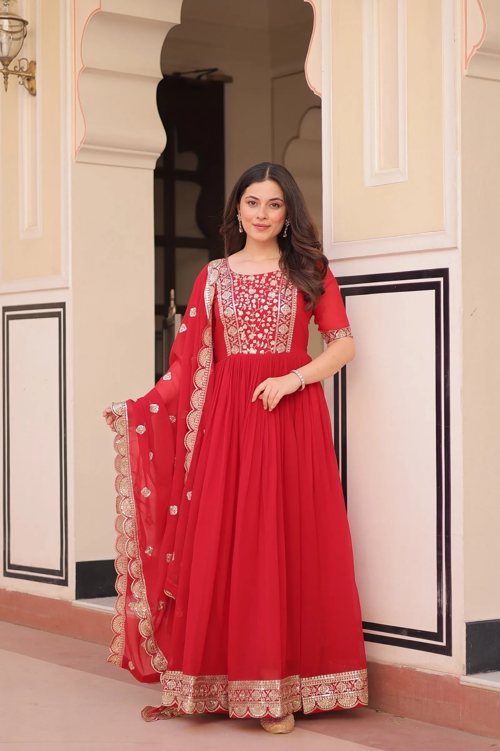 Anarkali Gown + Duppata