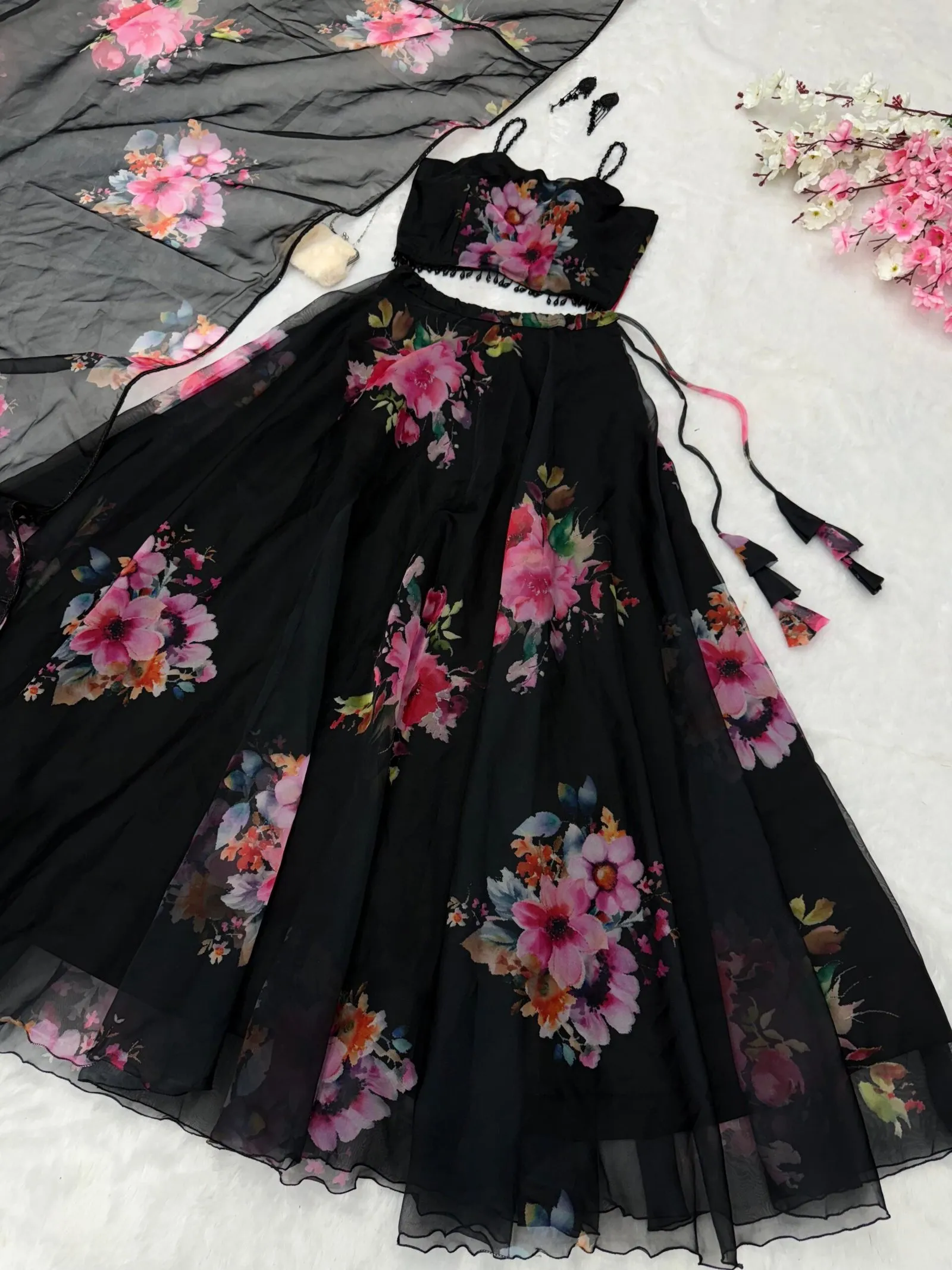 Lehenga Choli Floral Printed