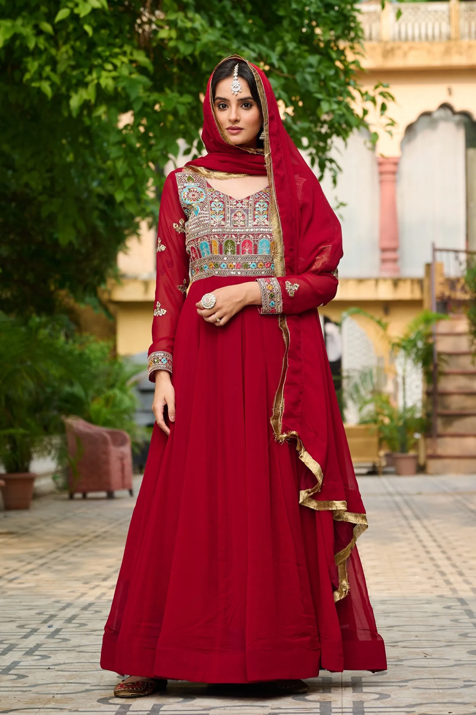 Anarkali Gown + Duppata