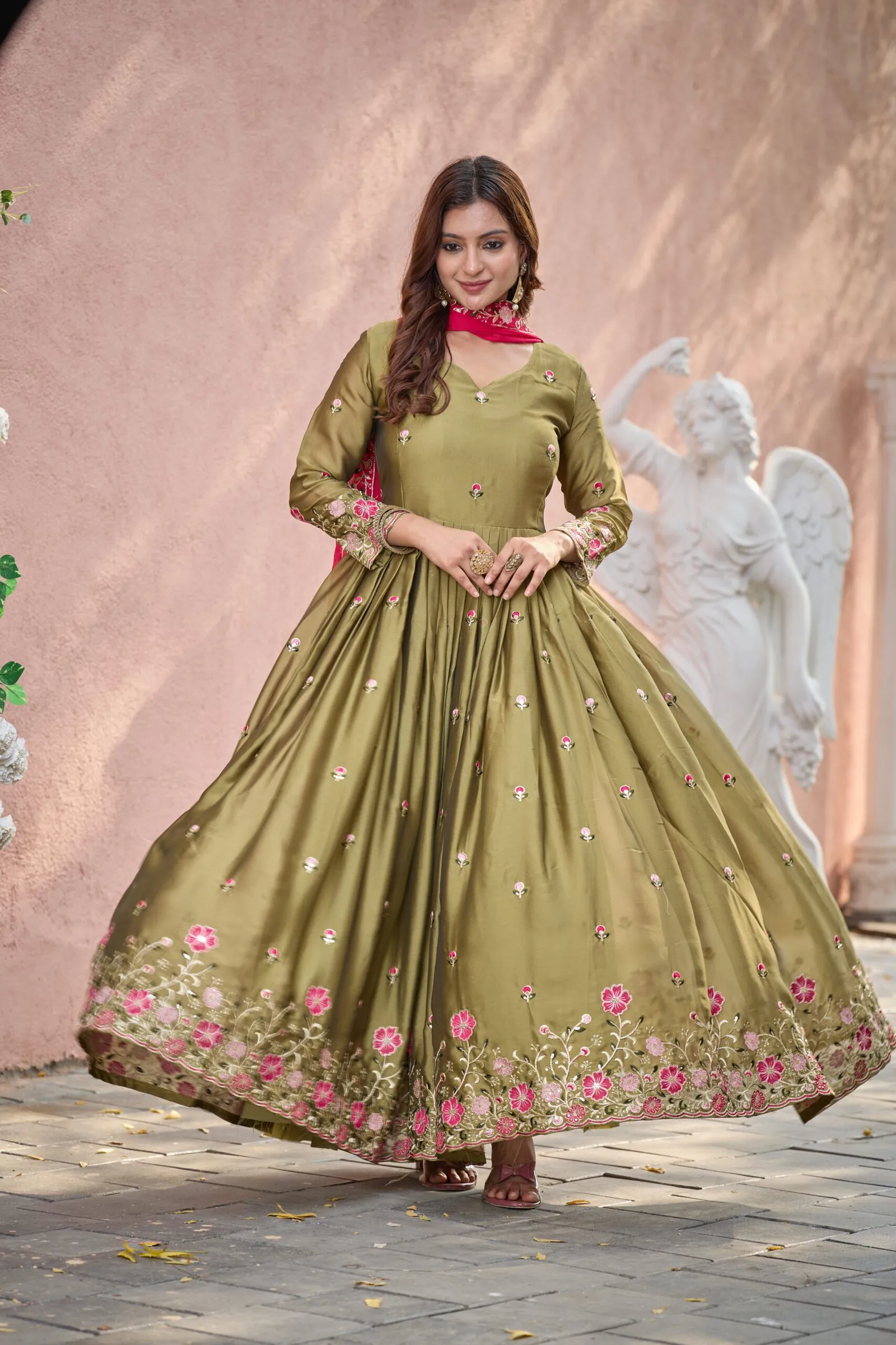 Anarkali Gown Suit Set
