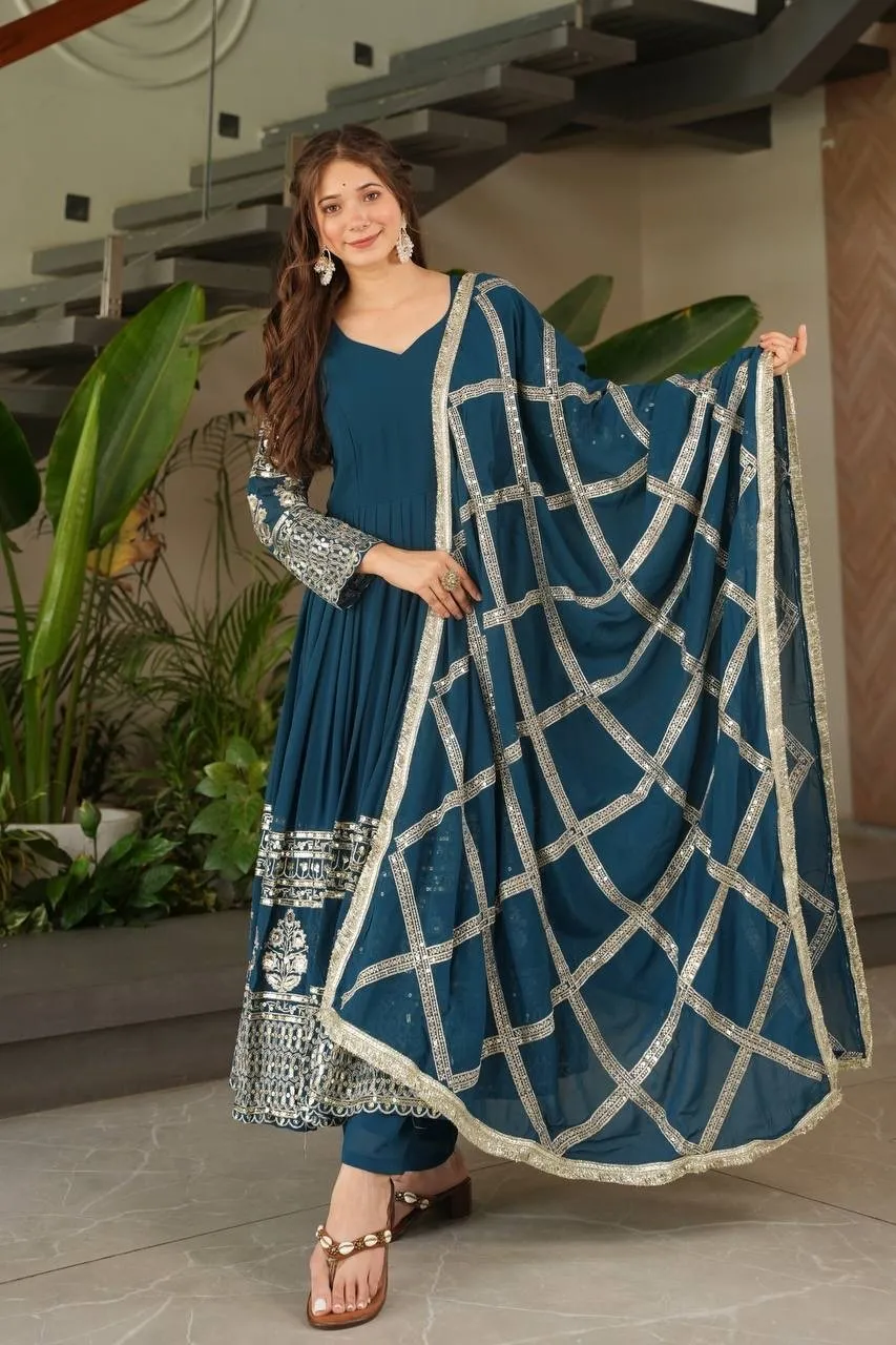Anarkali Gown Suit Set