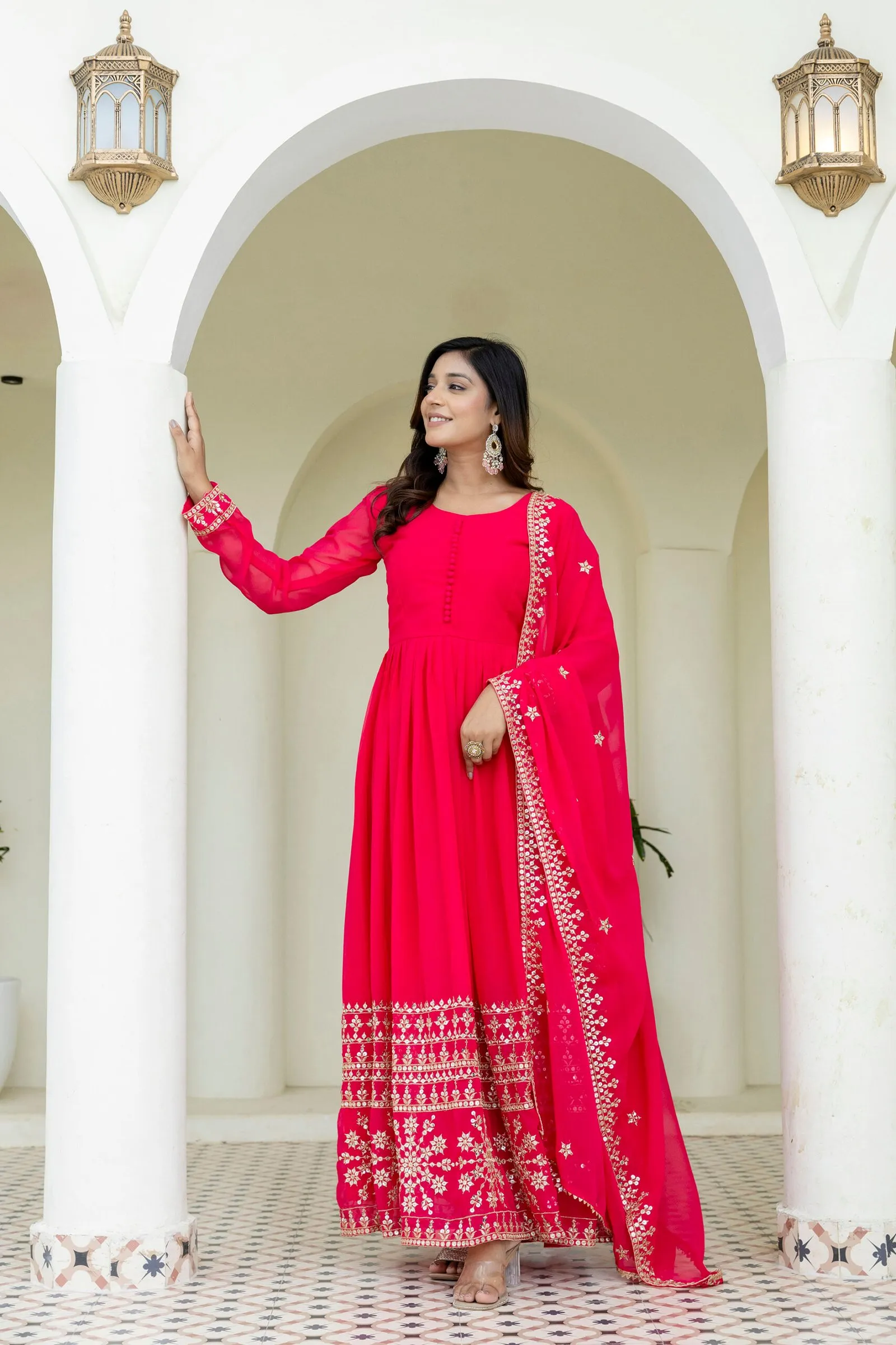 Anarkali Gown + Duppata