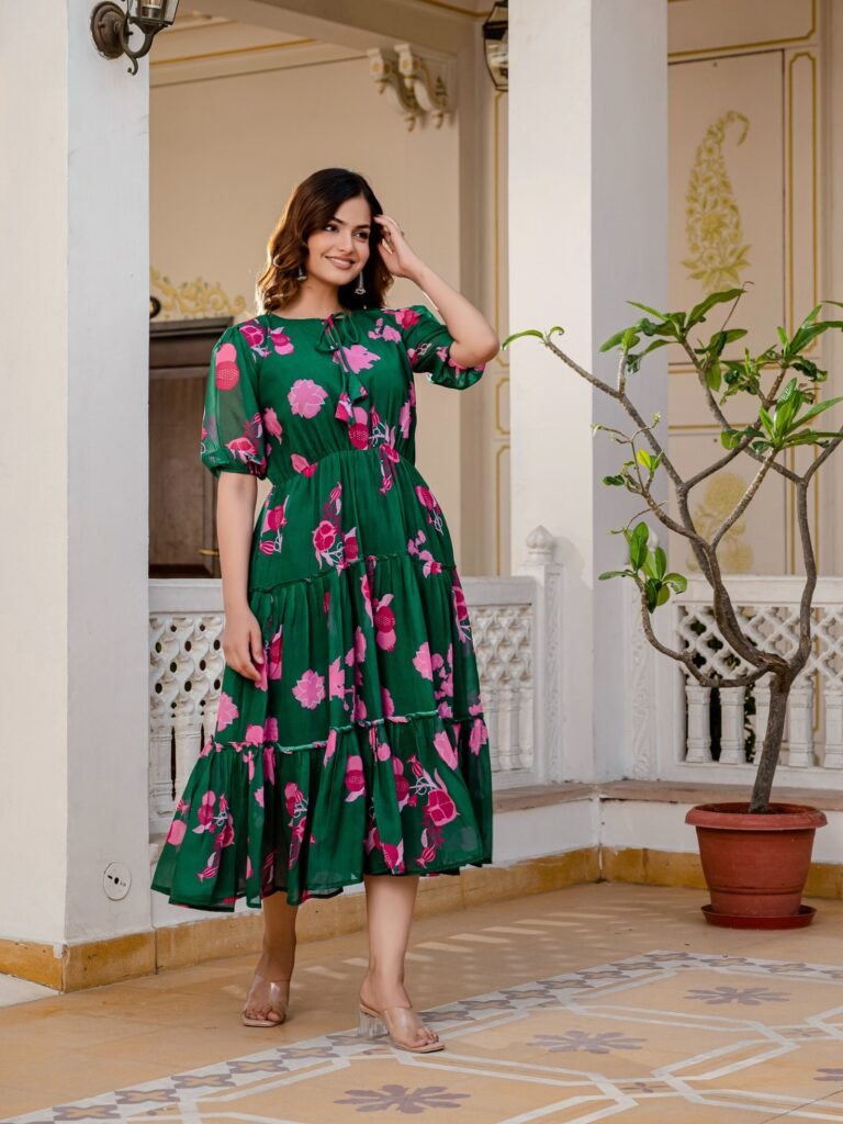 Gown Faux Georgette