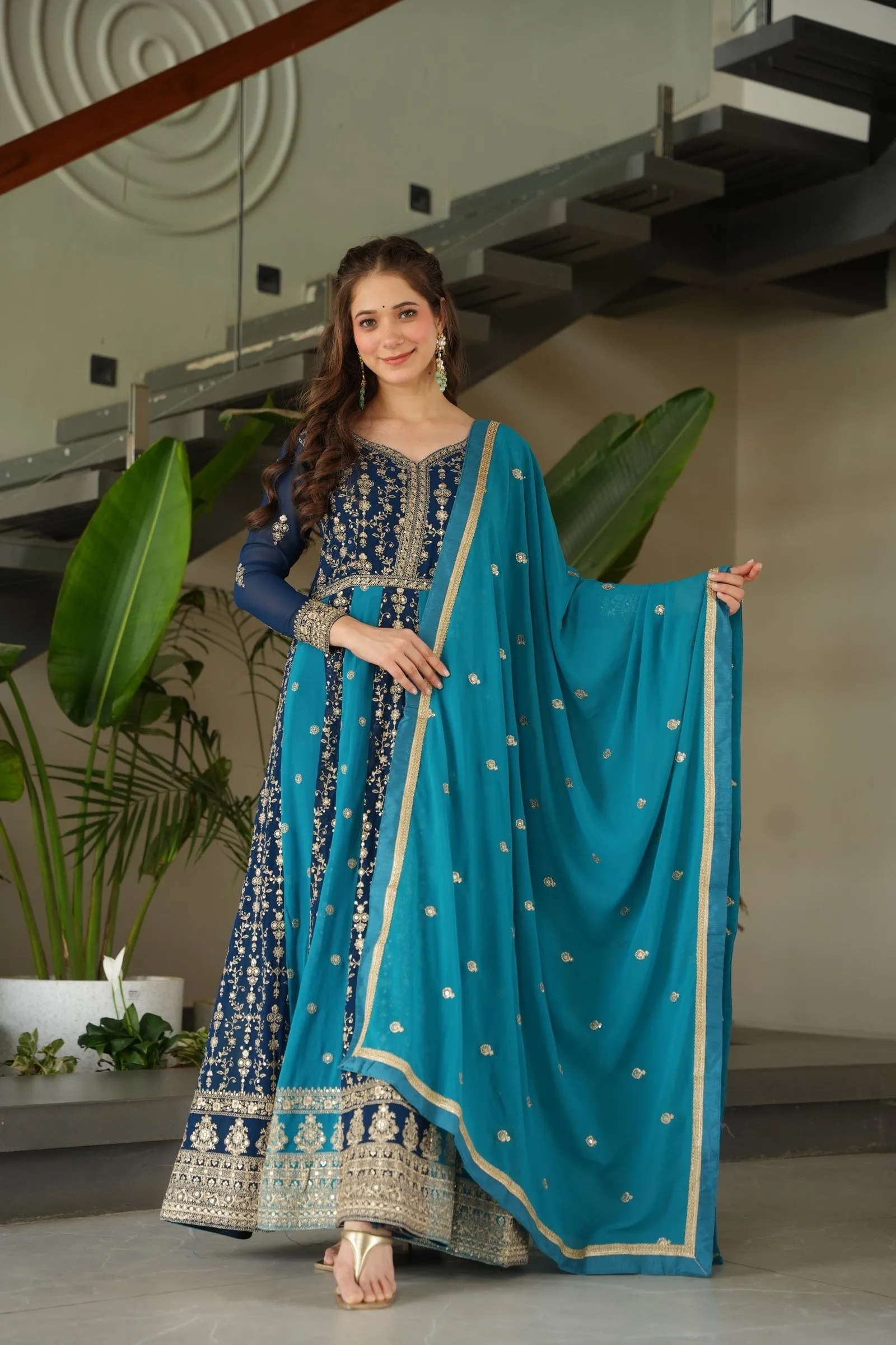 Anarkali Gown + Duppata