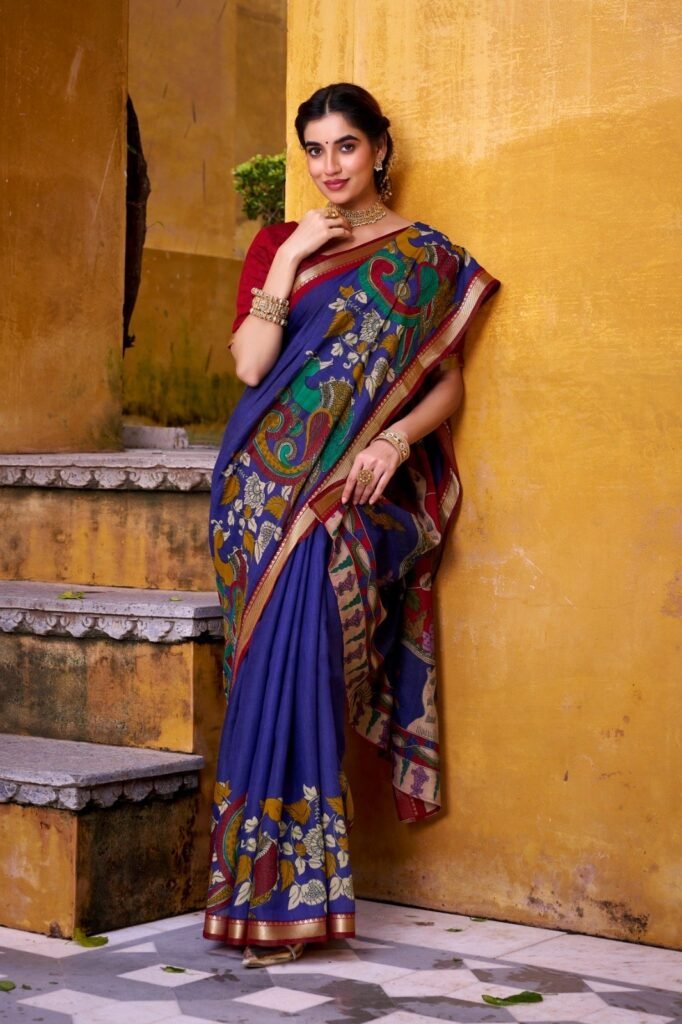 Saree Polyster Viscose Chanderi