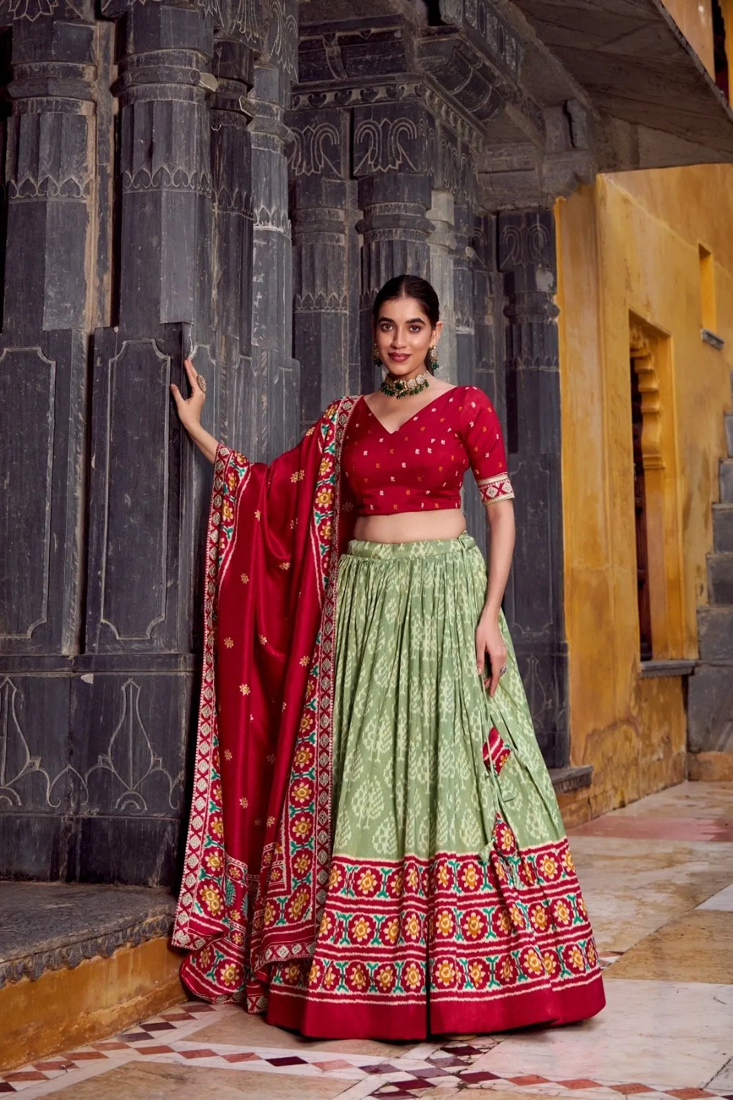 Lehenga Choli Tasar Silk