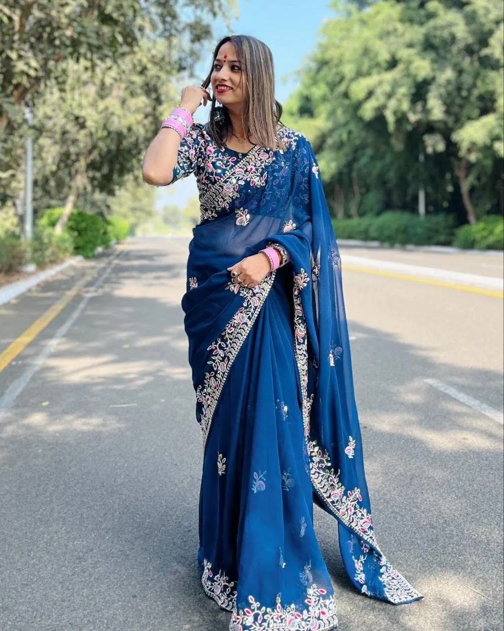 Saree Rangoli Silk