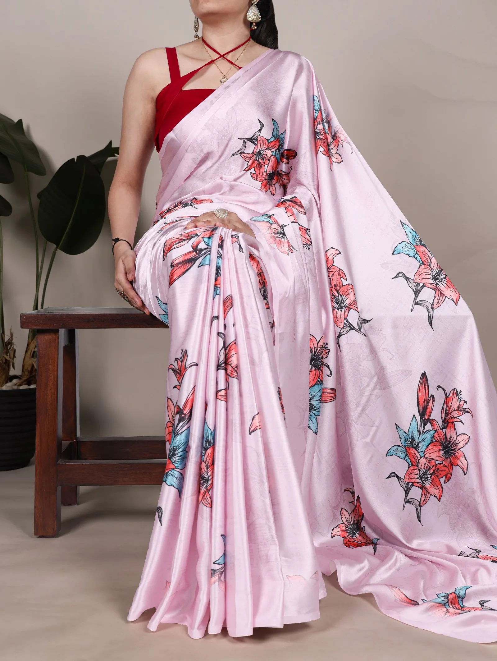 Saree Satin Silk