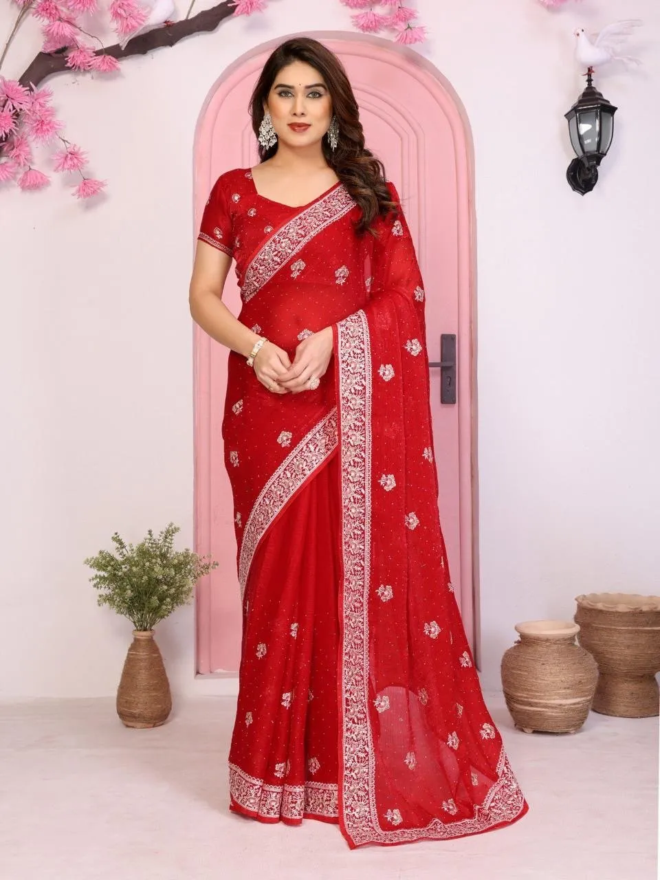 Saree Chiffon Silk