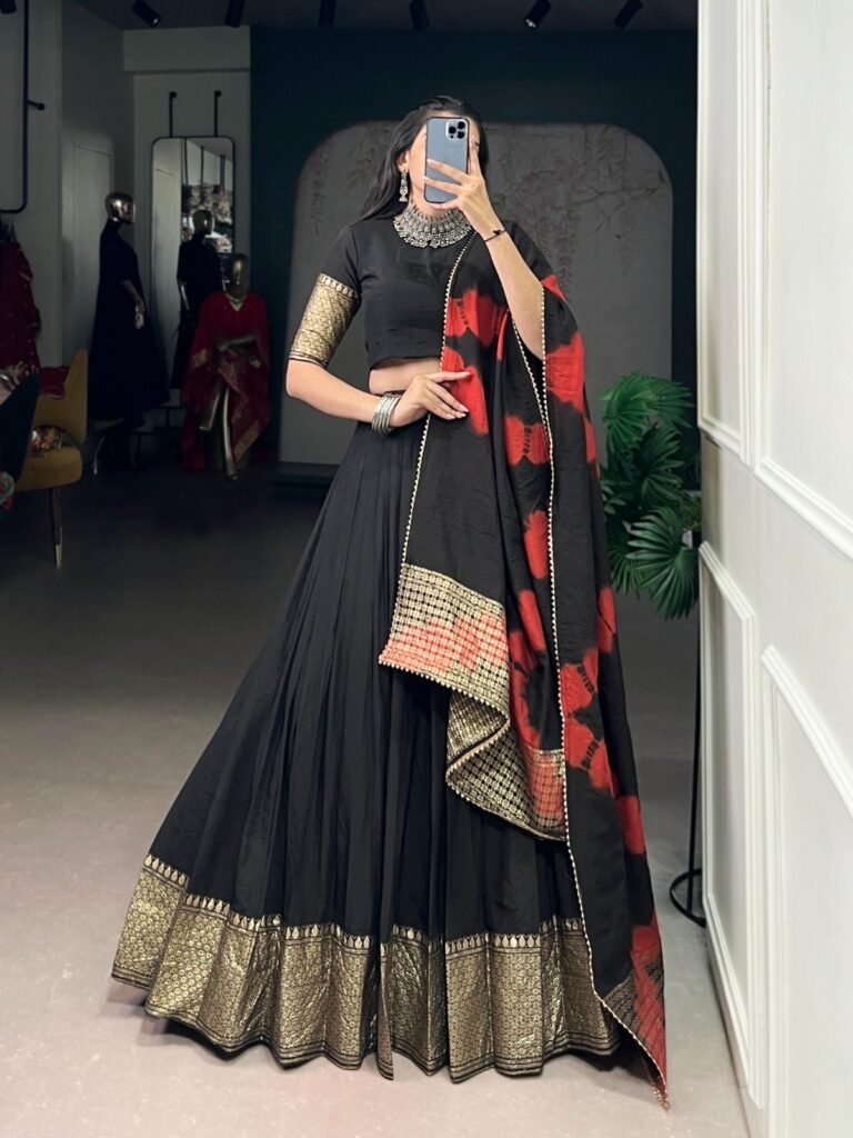 Lahenga Choli Pure Chanderi