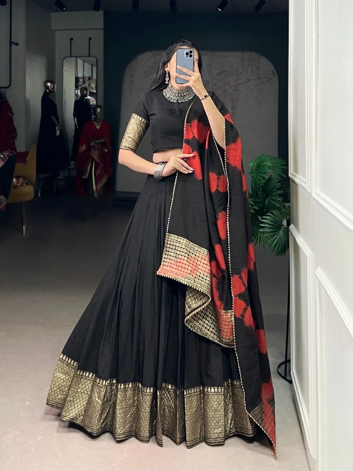 Lahenga Choli Pure Chanderi