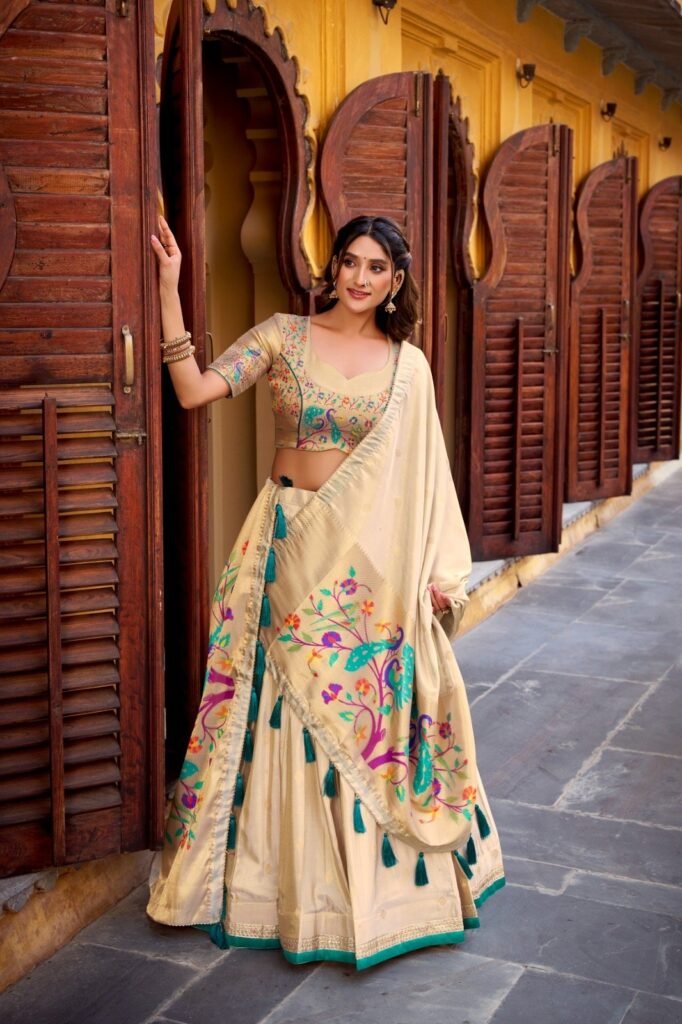 Lahenga Choli Shimmer Fabric