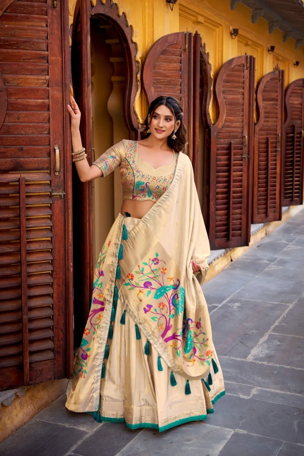 Lahenga Choli Shimmer Fabric