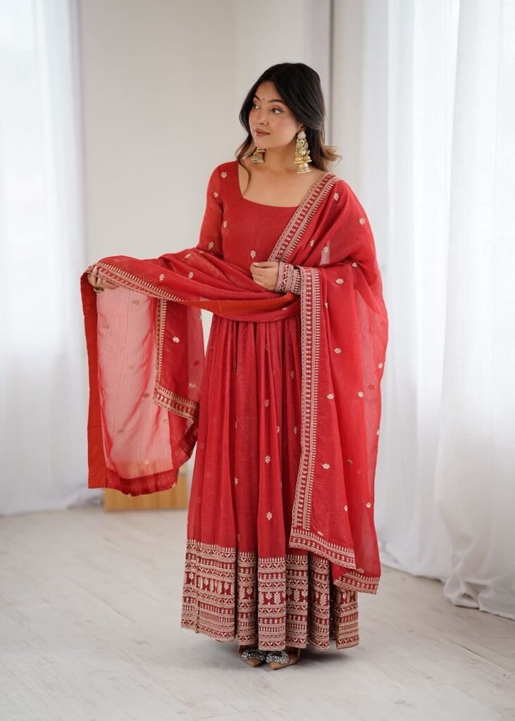Anarkali gown set