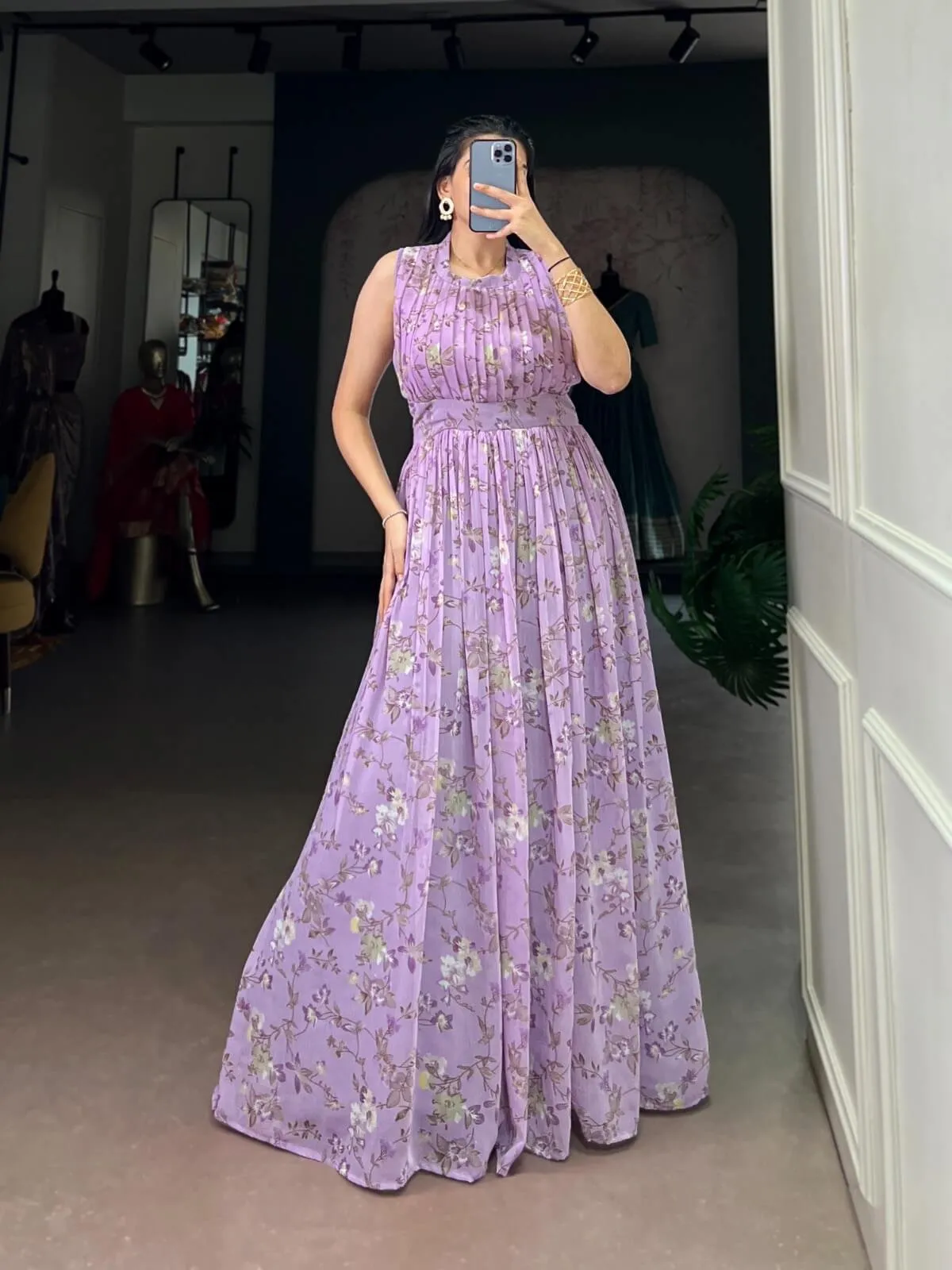 Gown Weightless Marbal Fabric