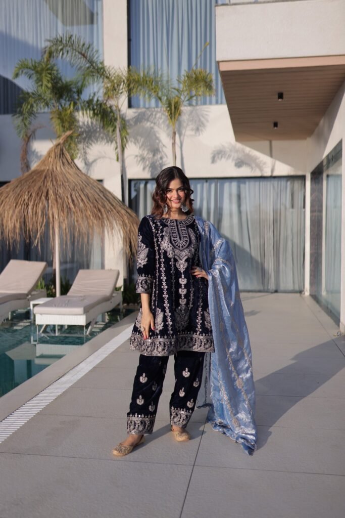 Top Pant Set Velvet