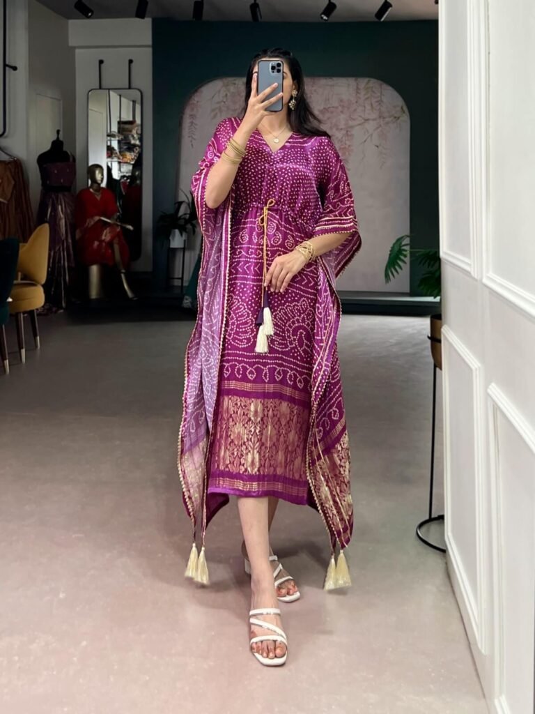 Kaftan Pure Gaji Silk Fabric