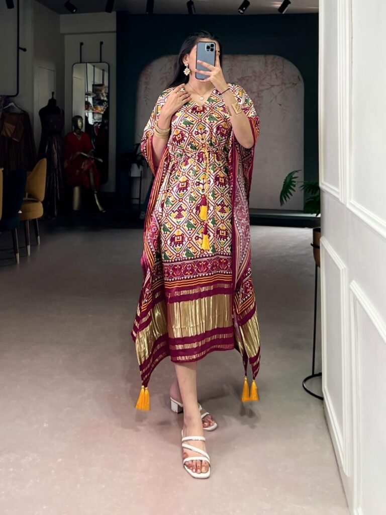 Kaftan Pure Gaji Silk Fabric