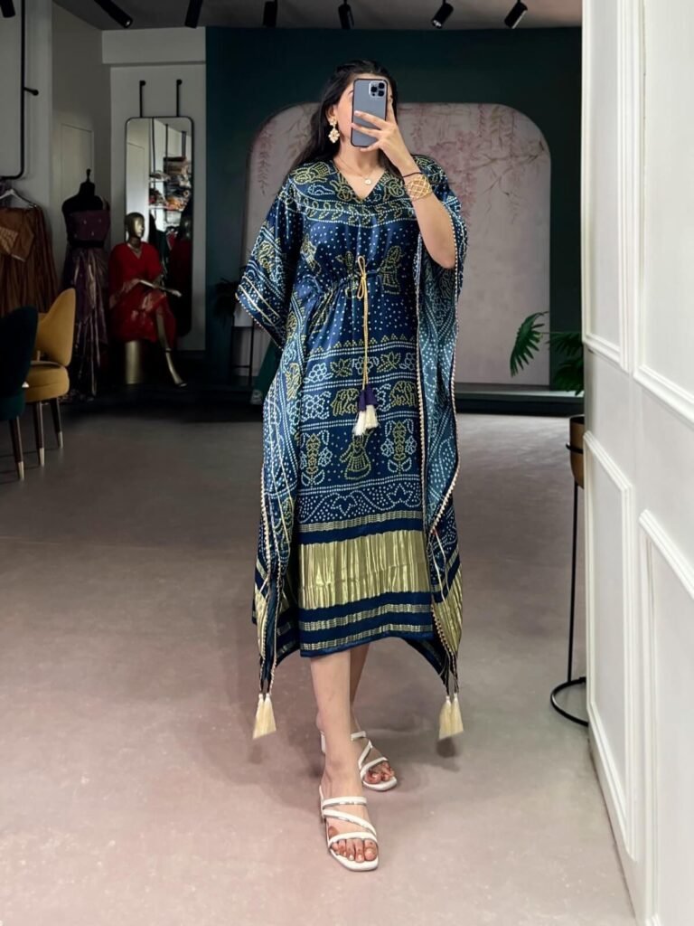 Kaftan Pure Gaji Silk Fabric