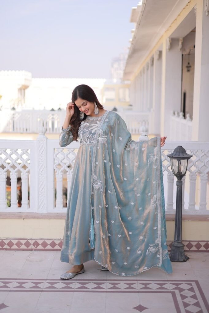 Gown with Duppata