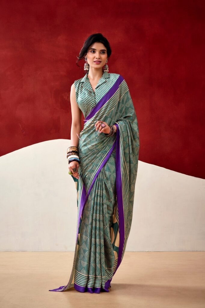 Saree Dull Satin Fabric