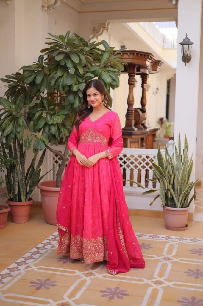 Aliye Cut Style Gown + Duppata