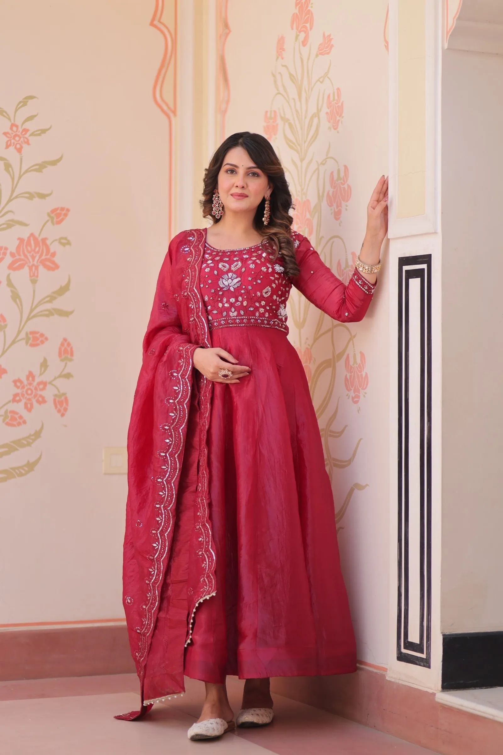 Gown + Duppata Gold Crush