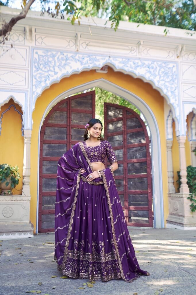 Lahenga Choli Set Star Georgette