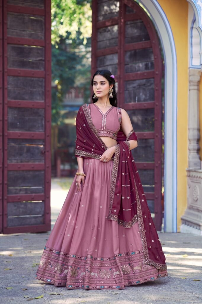 Lahenga Choli Set Star Georgette