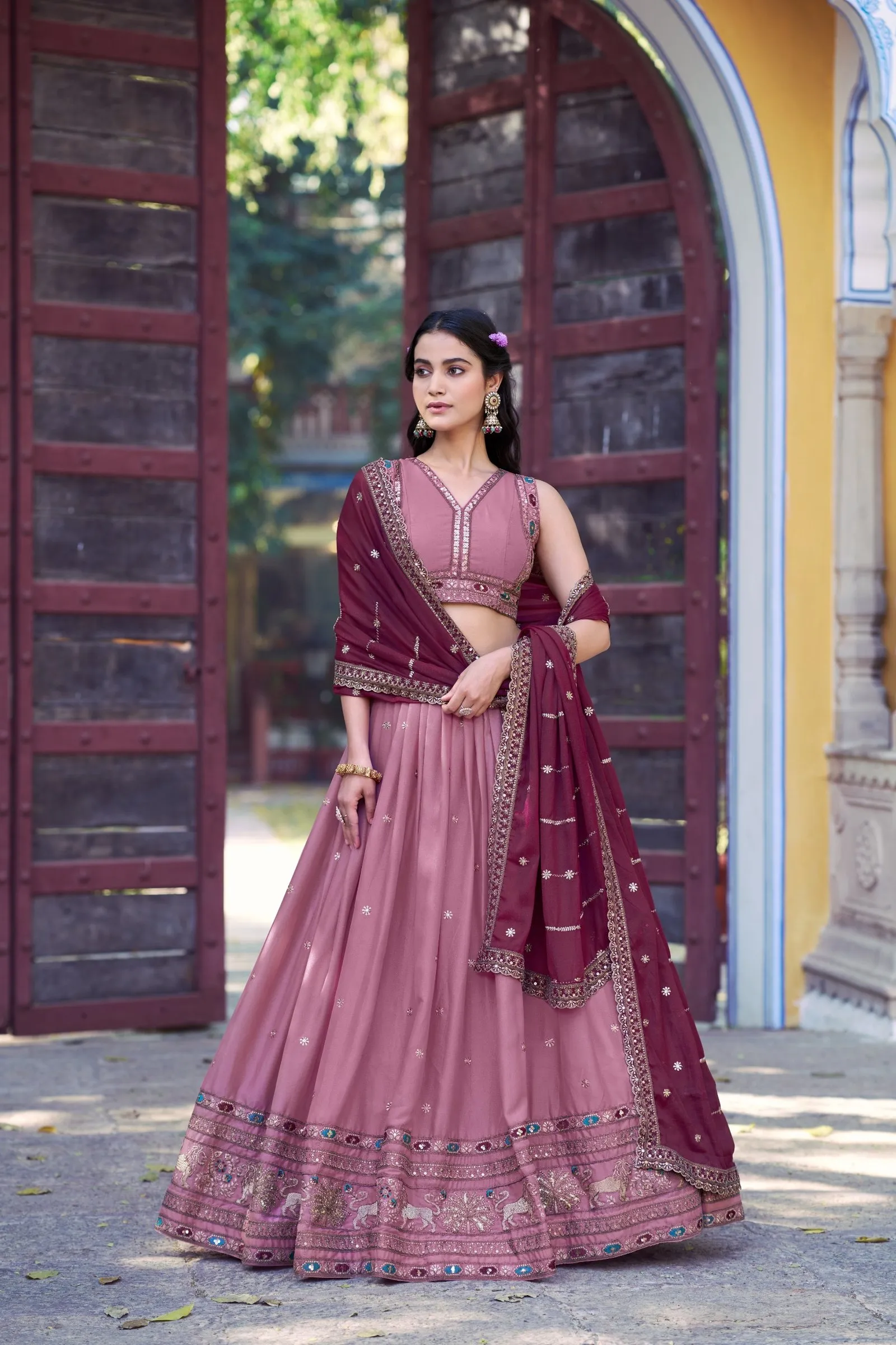 Lahenga Choli Set Star Georgette